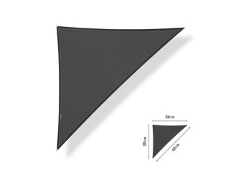 Schaduwdoek 3x3x4,2 driehoek 90 graden Carbon grey