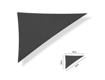 Schaduwdoek 3x4x5 driehoek 90 graden Carbon grey