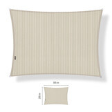 Schaduwdoek waterdicht 2x3 rechthoek Sand