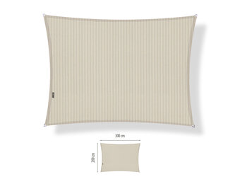 Schaduwdoek waterdicht 2x3 rechthoek Sand