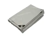 8x10 Afdekzeil PVC 650gr lichtgrijs