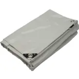 6x12 Afdekzeil PVC 650gr - Lichtgrijs 7035 - zeilringen iedere 50cm
