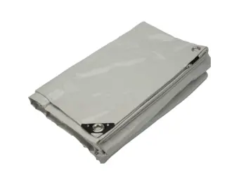 4x5 Afdekzeil PVC 650gr lichtgrijs