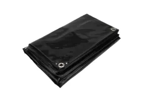 4x5 Afdekzeil PVC 650gr zwart
