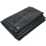 2x4 Afdekzeil PVC 450gr - Antraciet 7016 - zeilringen iedere 50cm