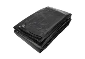 5x6 zwart 170gr PE afdekzeil