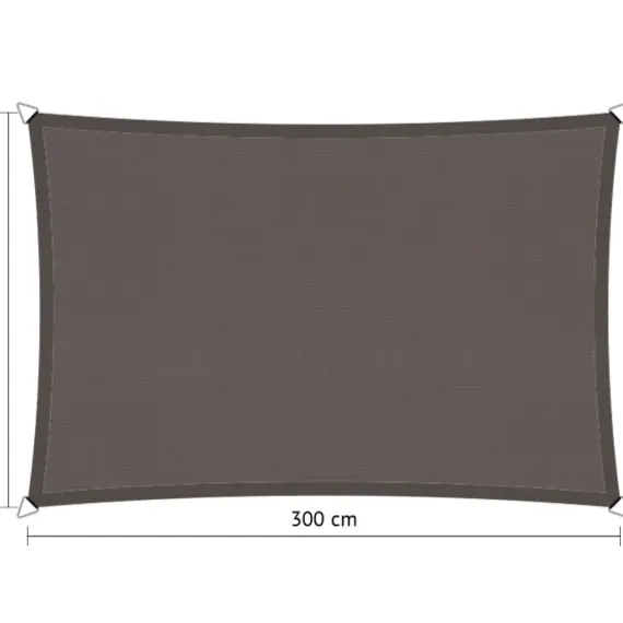 Zonnezeil rechthoekig Zonnescherm 150 x 300 cm, waterdicht, zonwering, effectief 98% uv-blok, Zonnescherm Zeil Canvas, Zonnescherm Luifel Schaduwdoek, voor terras, gazon, tuin, Wit