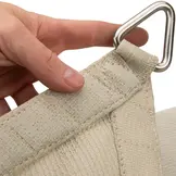 Schaduwdoek waterdicht 3x3 vierkant Sand