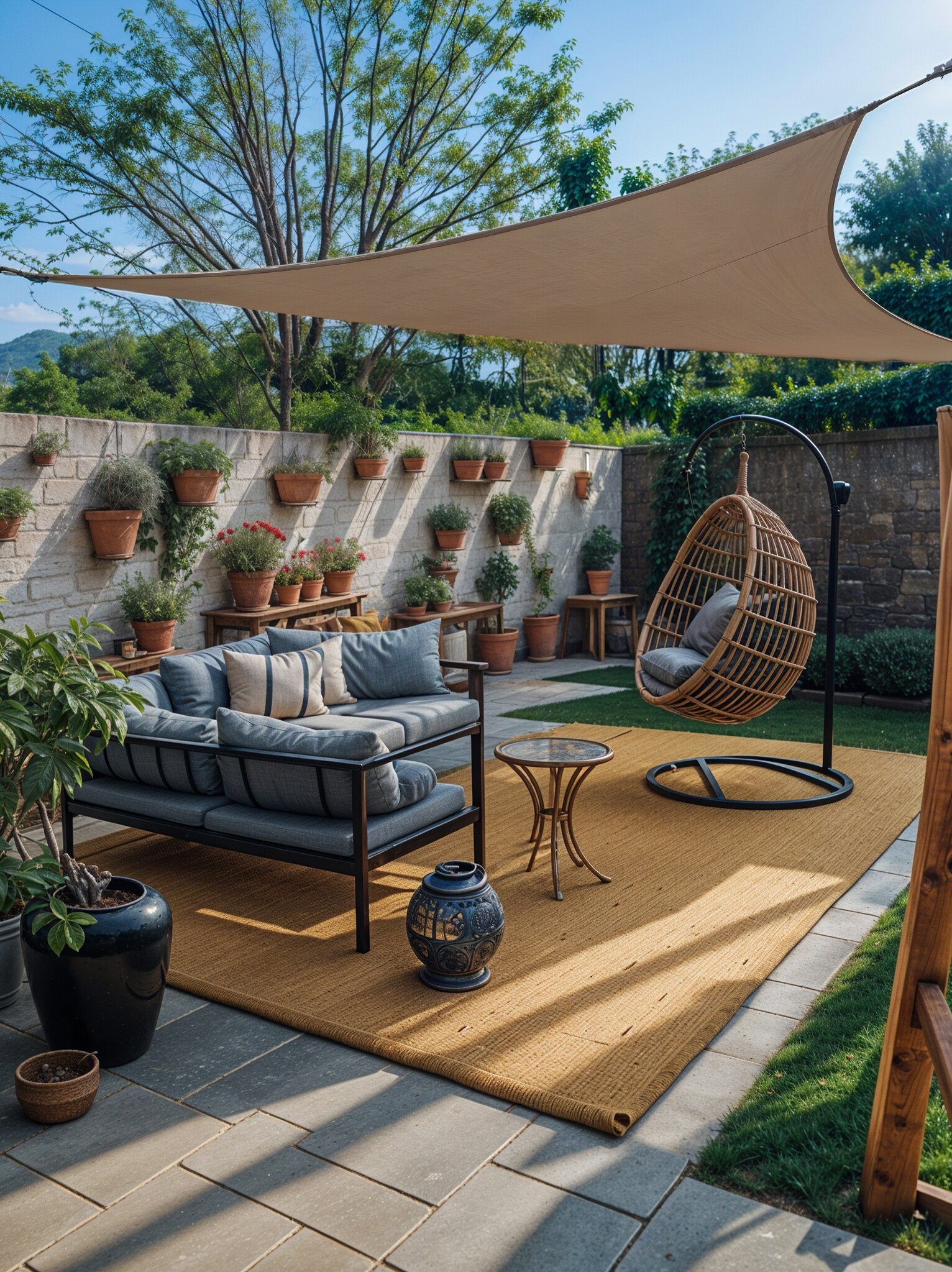 Schaduwdoek waterdicht 4x5x6,4 driehoek 90 graden Grey