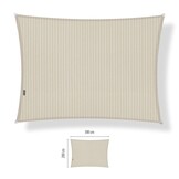Schaduwdoek waterdicht 4x5x6,4 driehoek 90 graden Sand
