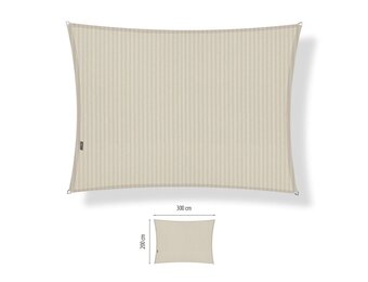 Schaduwdoek waterdicht 4x5x6,4 driehoek 90 graden Sand