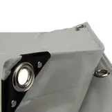 1,5x6 Afdekzeil PVC 650gr - Lichtgrijs 7035 - zeilringen iedere 50cm