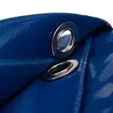 8x10 Blauw 650gr PVC afdekzeil met 18mm zeilringen (nestels, ringogen)