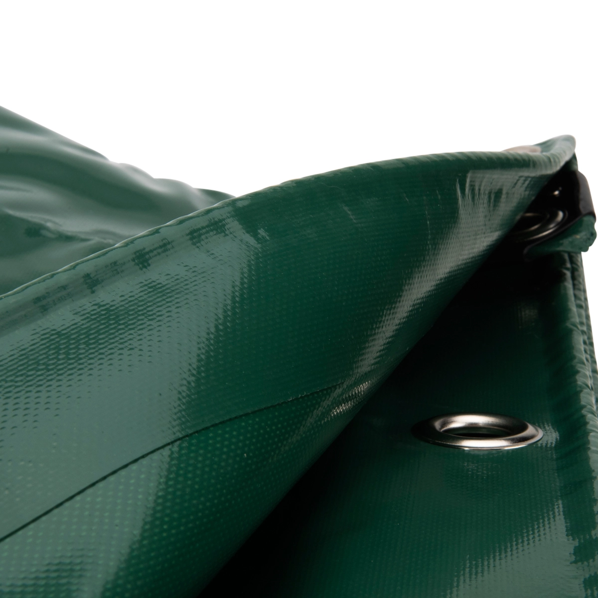 5x6 Afdekzeil PVC 650gr - Pijnboomgroen 6028 - zeilringen iedere 50cm