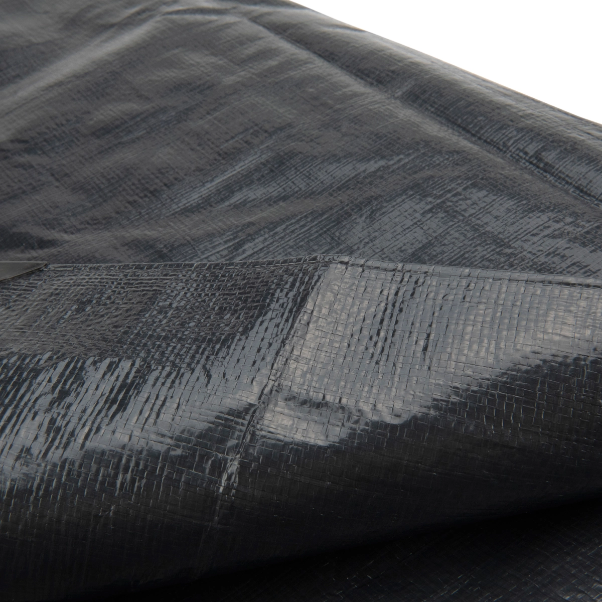 Afdekzeil 6x12 antraciet 170gr PE - Bouwzeil met zeilringen iedere 50cm