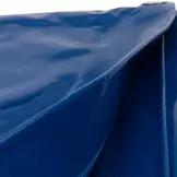 3x4 Blauw 650gr PVC afdekzeil met 18mm zeilringen (nestels, ringogen)
