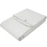 10x12 wit 150gr afdekzeil met zeilringen - bouwzeil