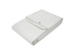 8x10 wit 150gr afdekzeil vlamvertragend