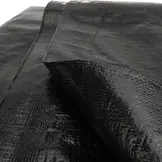 Afdekzeil 6x12 zwart 170gr PE - Bouwzeil met zeilringen iedere 50cm