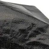 Afdekzeil 6x10 zwart 170gr PE - Bouwzeil met zeilringen iedere 50cm