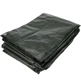 3x5 groen 170gr afdekzeil met zeilringen - bouwzeil