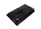 Pvc afdekzeil reparatiestuk 650gr Gitzwart 9005
