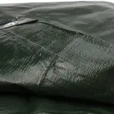 Afdekzeil 10x10 groen 170gr PE - Bouwzeil met zeilringen iedere 50cm