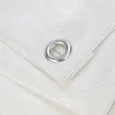 Afdekzeil 1,5x6 wit 170gr PE - Bouwzeil met zeilringen iedere 50cm