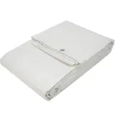 Afdekzeil 5x8 wit 170gr PE - Bouwzeil met zeilringen iedere 50cm