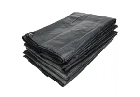 10x10 antraciet 170gr PE afdekzeil