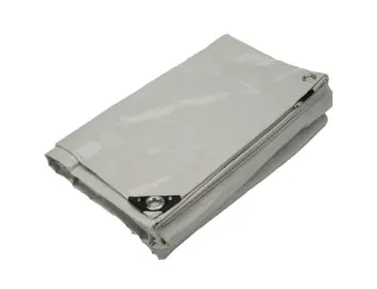 3,5x5 Afdekzeil PVC 650gr lichtgrijs