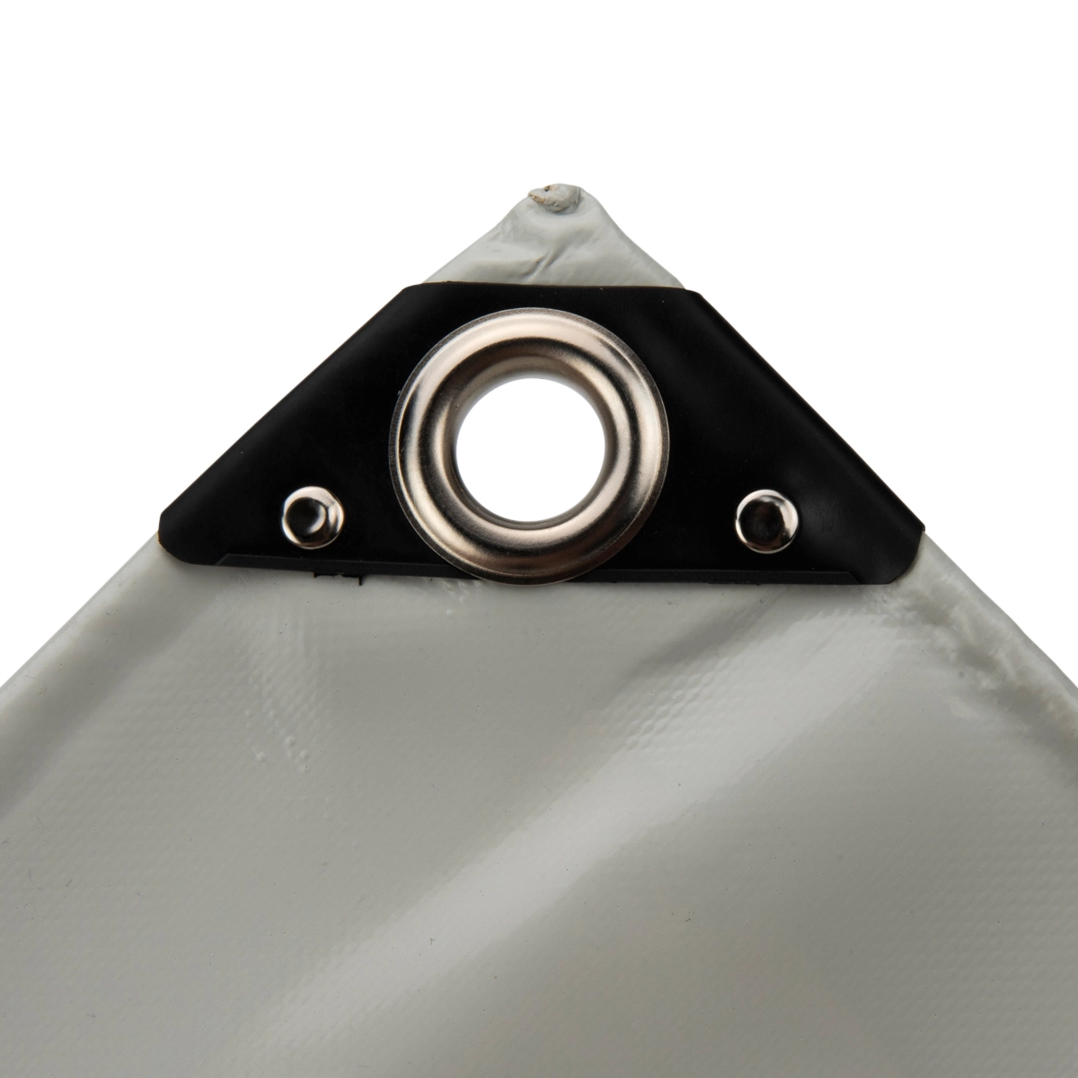 3,5x7 Afdekzeil PVC 650gr - Lichtgrijs 7035 - zeilringen iedere 50cm