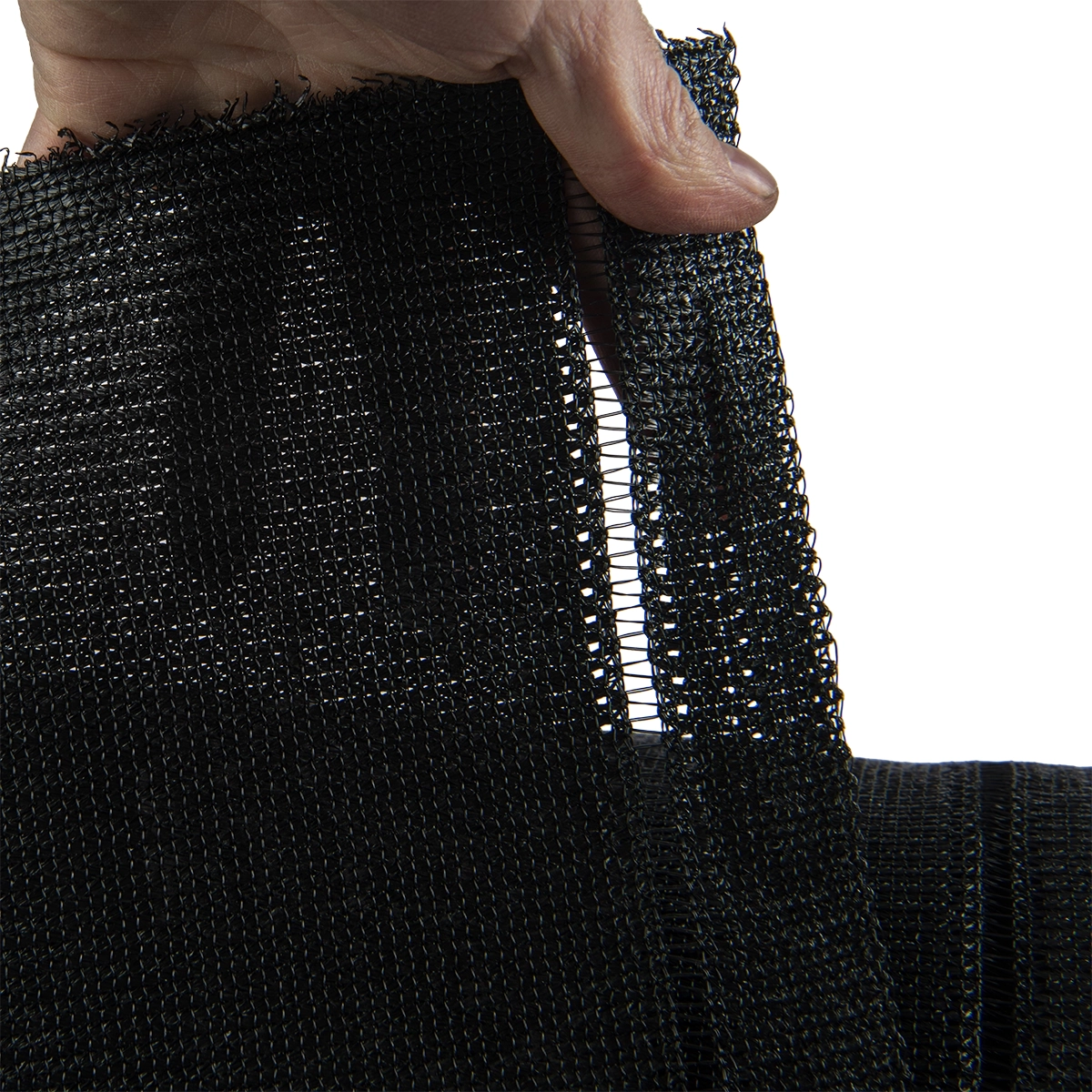 Privacydoek op rol 150 cm zwart – extra zwaar 300 g/m², ±95% zichtdicht