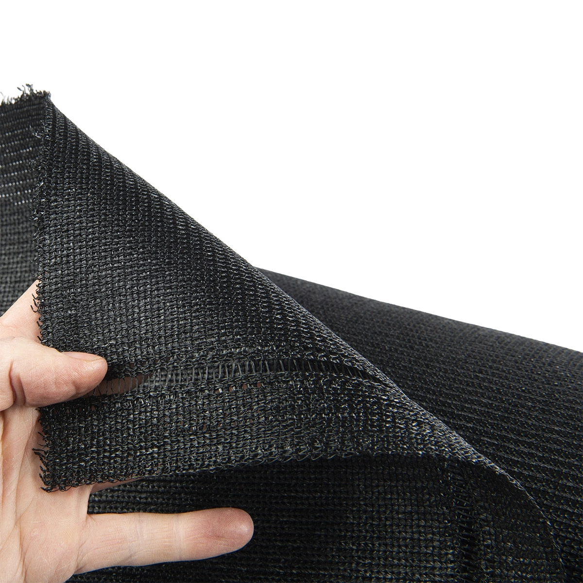 Privacydoek op rol 180 cm zwart – extra zwaar 300 g/m², ±95% zichtdicht