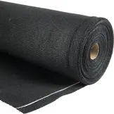 Privacydoek op rol 180 cm zwart – extra zwaar 300 g/m², ±95% zichtdicht