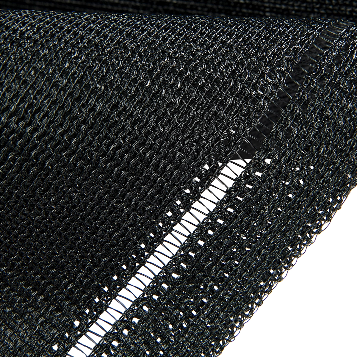 Privacydoek op rol 200 cm zwart – extra zwaar 300 g/m², ±95% zichtdicht