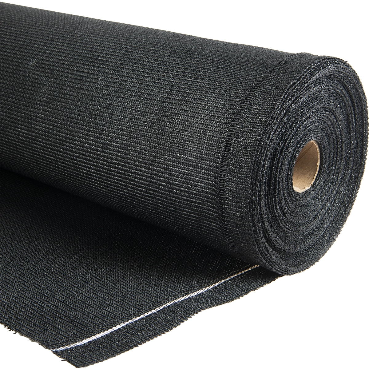 Privacydoek op rol 200 cm zwart – extra zwaar 300 g/m², ±95% zichtdicht