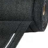 Privacydoek op rol 200 cm zwart – extra zwaar 300 g/m², ±95% zichtdicht