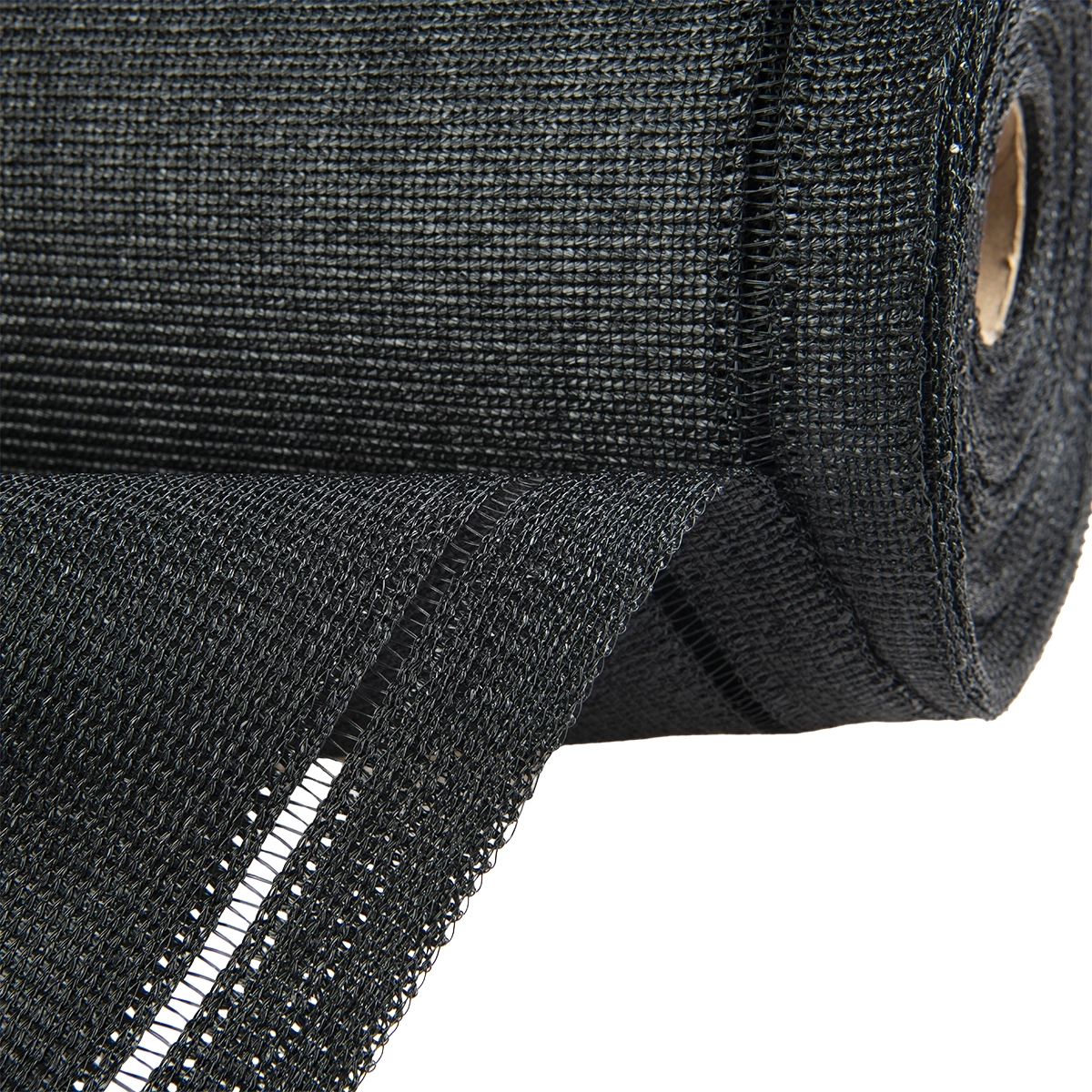 Privacydoek op rol 200 cm zwart – extra zwaar 300 g/m², ±95% zichtdicht