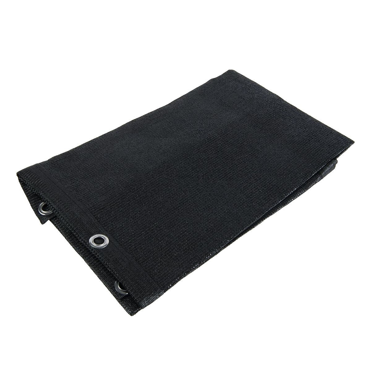 Gaasdoek HDPE 200x300 cm  met zeilringen zwart fijnmazig
