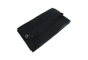 Aanhangernet PVC 200x300 cm met zeilringen zwart