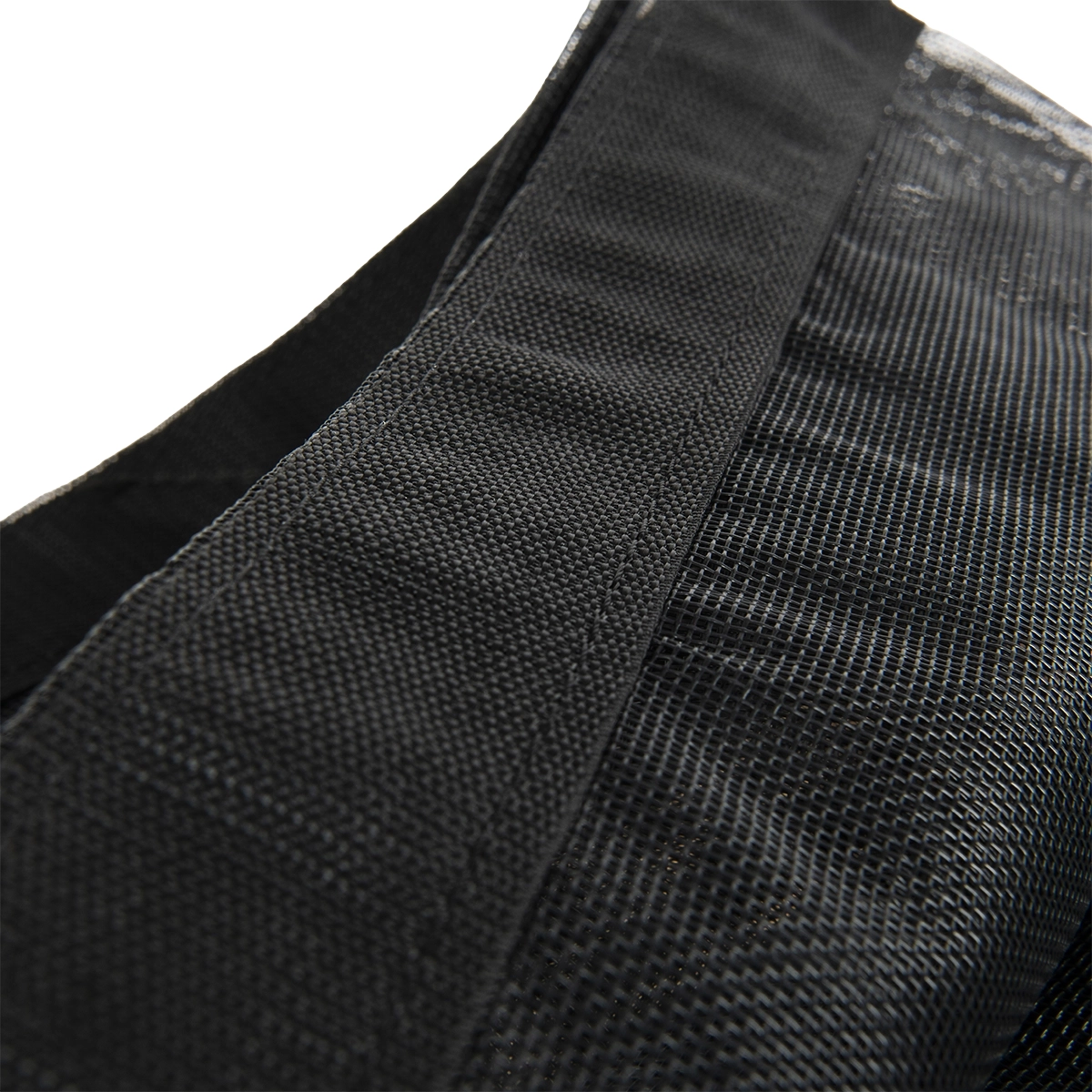 Aanhangernet PVC 200×300 cm met zeilringen zwart fijnmazig