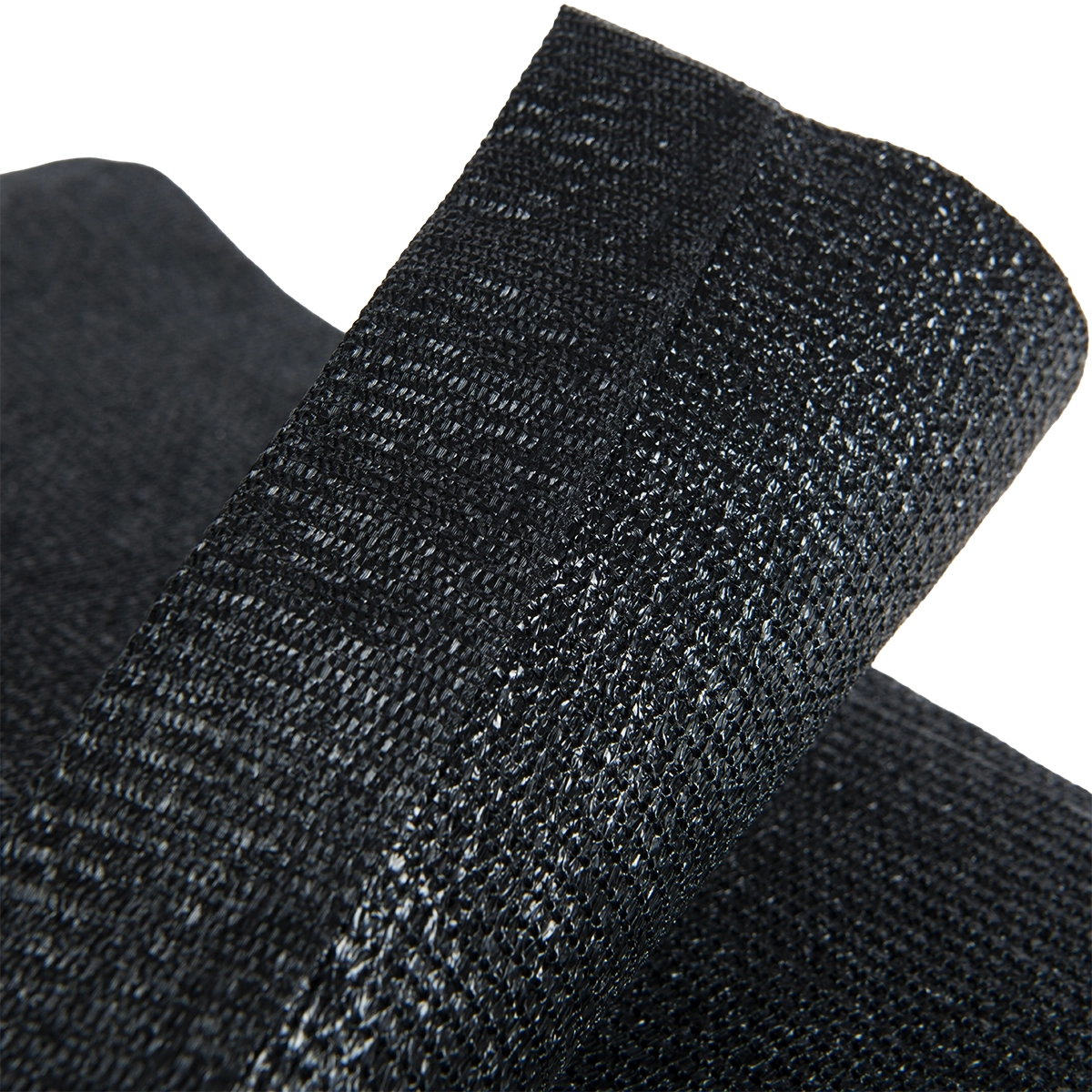 Gaasdoek HDPE 180x300 cm met zeilringen zwart fijnmazig