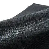 Gaasdoek HDPE 220x370 cm met zeilringen zwart fijnmazig