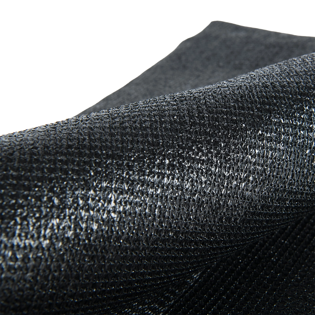 Gaasdoek HDPE 250x370 cm met zeilringen zwart fijnmazig