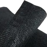 Gaasdoek HDPE 250x470 cm met zeilringen zwart fijnmazig