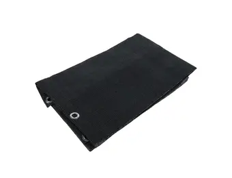 Gaasdoek HDPE 350x500 cm met zeilringen zwart