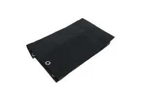 Gaasdoek HDPE 350x700 cm met zeilringen zwart