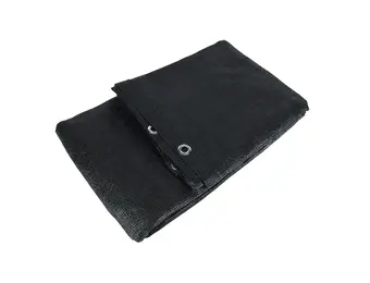 Aanhangernet HDPE 150x220cm met zeilringen zwart