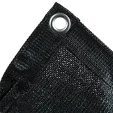 Aanhangernet HDPE 150x220cm met zeilringen zwart fijnmazig